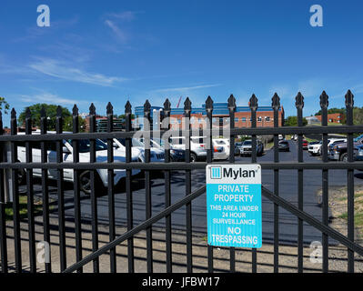 MORGANTOWN, West Virginia, USA - Le 30 août : l'extérieur de l'usine de fabrication de drogues Mylan le 30 août 2016 à Morgantown, WV. Mylan est dans l'actualité ove Banque D'Images