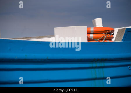 Close up of bateau de pêche, Largs, Northumberland Banque D'Images