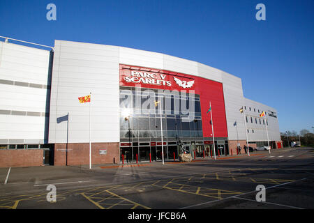 Parc Y Scarlets - Rugby Stadium Banque D'Images