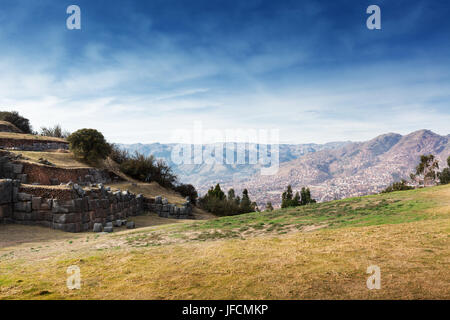 Ruines de l'ancienne forteresse Inca Banque D'Images