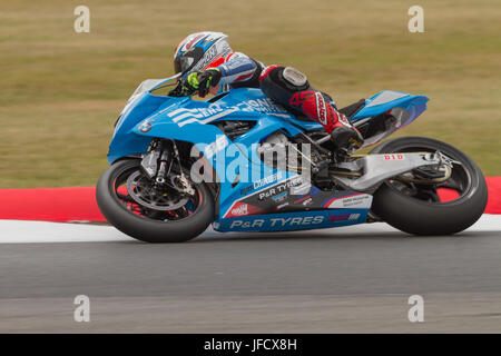 British Superbikes 2017 Norfolk Snetterton Banque D'Images