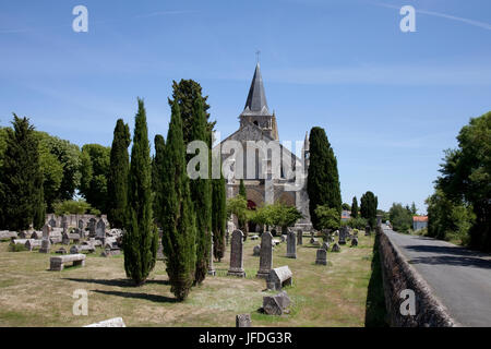 De l'église Saint-Pierre d'Aulnay France Banque D'Images