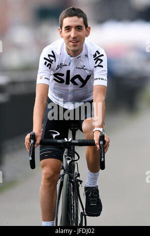 104. Tour de France, le Grand Départ, Team-Presentation : Mikel Nieve (ESP) L'équipe Sky. Banque D'Images