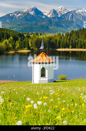 Chapelle à proximité des Alpes dans la région à proximité de l''Allgäu Füssen ville en Allemagne Banque D'Images