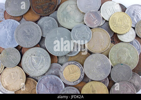 Coins du monde entier Banque D'Images