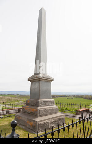 Walla Walla County, Washington : Whitman Mission Site Historique National. L'arbre commémoratif a été commémoré à l'après le 50e anniversaire Whitmans Banque D'Images