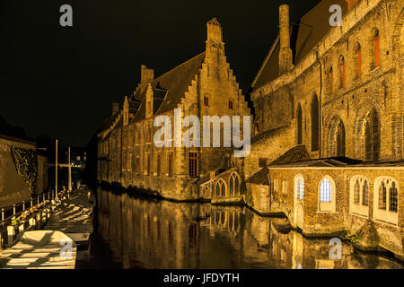 Hôpital de Saint John à Bruges, Belgique. Banque D'Images