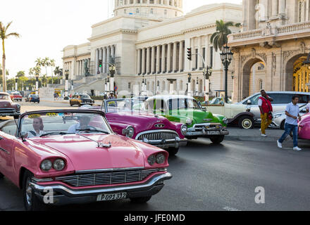 Les rues de La Havane le 17 janvier 2017. Cuba Banque D'Images