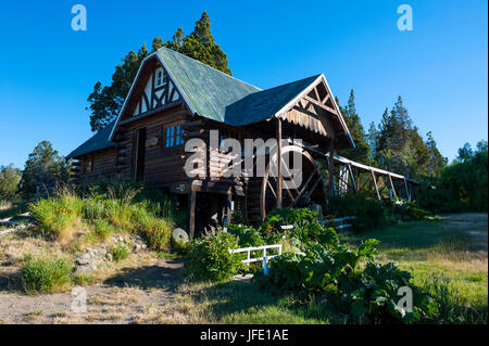 Ancien moulin El Viejo Molino, Chubut, Argentine, Amérique du Sud Banque D'Images