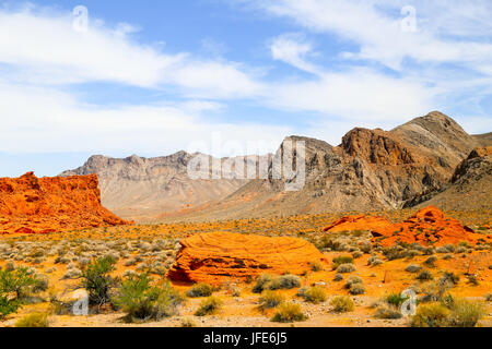 Le parc national de la Vallée de Feu Banque D'Images