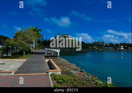 Waterfront de Nouméa capitale de la Nouvelle-Calédonie, de la Mélanésie, Pacifique Sud Banque D'Images