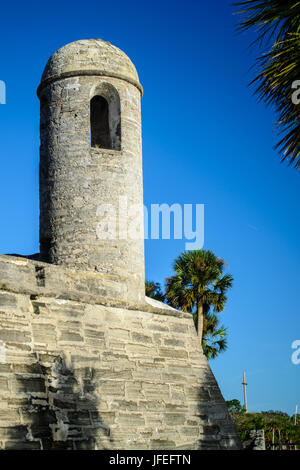 Castillo de San Marcos, Saint Augustine, Floride. Banque D'Images