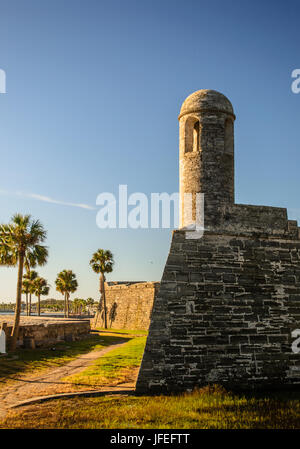 Castillo de San Marcos, Saint Augustine, Floride. Banque D'Images