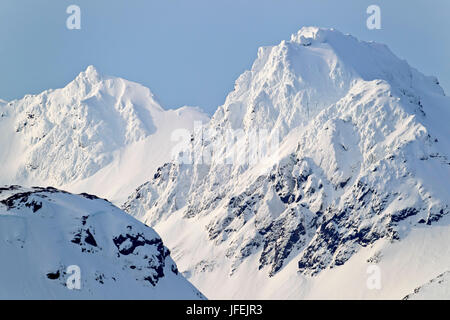Amérique du Nord, les États-Unis, l'Alaska, les montagnes Chugach Banque D'Images
