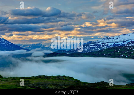 Amérique du Nord, les États-Unis, l'Alaska, Thompson Pass, Chugach Montagnes Banque D'Images