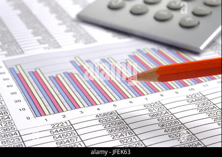 Calcul Finances Banque D'Images