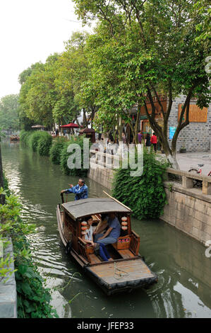 La Chine, la province de Jiangsu, Suzhou Pingjiang district rue lu, classé au patrimoine mondial de l'UNESCO, Banque D'Images