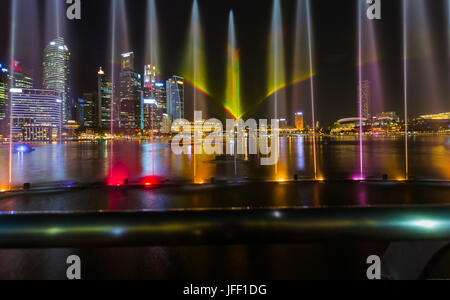 Show Laser à Singapour Banque D'Images