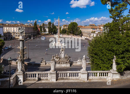 Piazza del Popolo à Rome Italie Banque D'Images