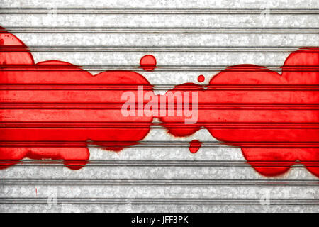 Bulles rouges Banque D'Images