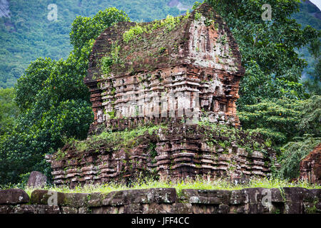 Ruines Cham à My Son, Vietnam Banque D'Images