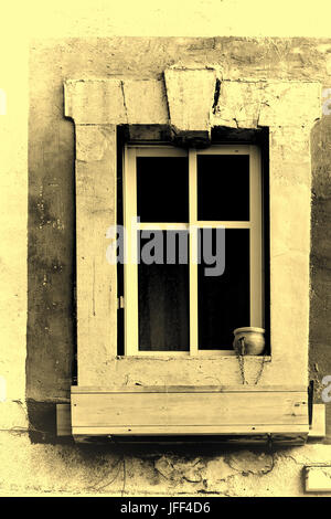 Israël vieille Fenêtre à Jaffa. Tons style vintage photo Banque D'Images