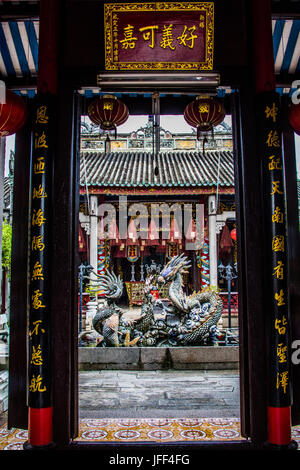 Quan Dong Hoi An Quang, Cantonais Hokien (Fujian) Salle de réunion, la Pagode Phuc Kien à Hoi An Vietnam Banque D'Images