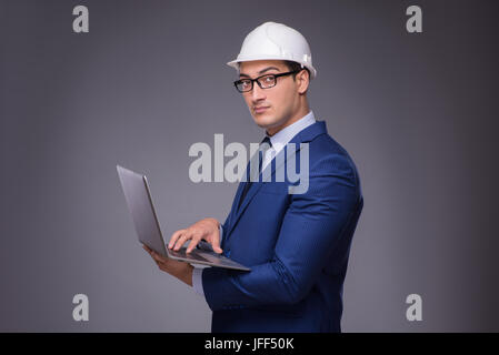 Jeune architecte au concept industriel Banque D'Images