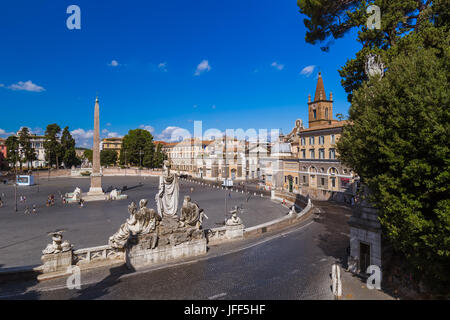 Piazza del Popolo à Rome Italie Banque D'Images