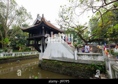 La Pagode au Pilier Unique de Hanoi, Vietnam, Asie Banque D'Images