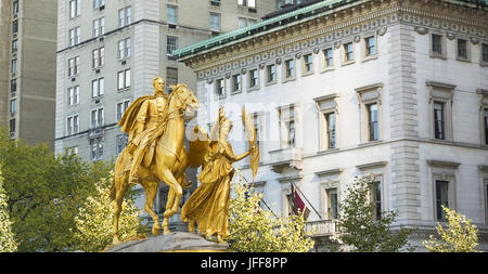 William Sherman memorial de New York City Banque D'Images