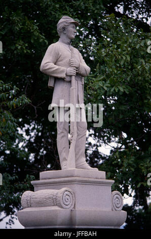 Weber's Brigade statue à Bloody Lane, champ de bataille National d'Antietam, Maryland Banque D'Images