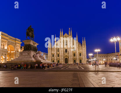 La cathédrale de Milan (Duomo di Milano) en Italie Banque D'Images