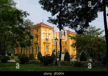 Palais présidentiel à Hanoi, Vietnam, Asie Banque D'Images