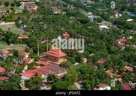 Vue aérienne de Luang Prabang, Laos, Asie Banque D'Images