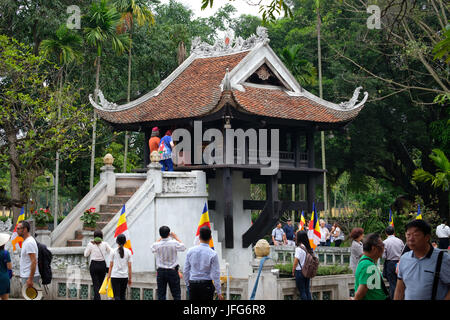 La Pagode au Pilier Unique de Hanoi, Vietnam, Asie Banque D'Images