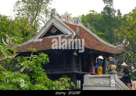 La Pagode au Pilier Unique de Hanoi, Vietnam, Asie Banque D'Images