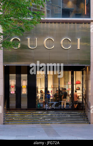 Boutique Gucci à Ho Chi Minh City, Vietnam, Asie Banque D'Images