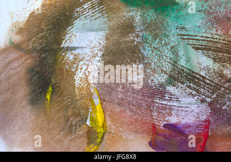 Aquarelle sur papier de fond texturé. Banque D'Images