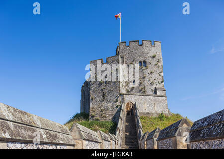 L'Angleterre, West Sussex, Arundel, Château d'Arundel, Le Donjon Banque D'Images