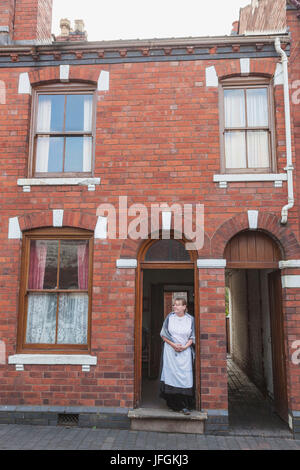 L'Angleterre, Birmingham, Dudley, le Black Country Living Museum, scène de rue Banque D'Images