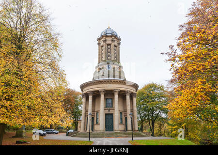 L'Angleterre, dans le Yorkshire, Bradford, Saltaire, la United Reformed Church Banque D'Images