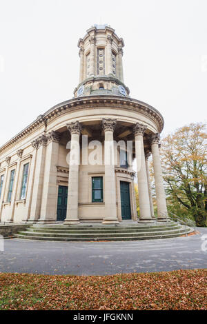 L'Angleterre, dans le Yorkshire, Bradford, Saltaire, la United Reformed Church Banque D'Images