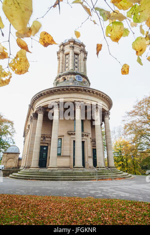 L'Angleterre, dans le Yorkshire, Bradford, Saltaire, la United Reformed Church Banque D'Images