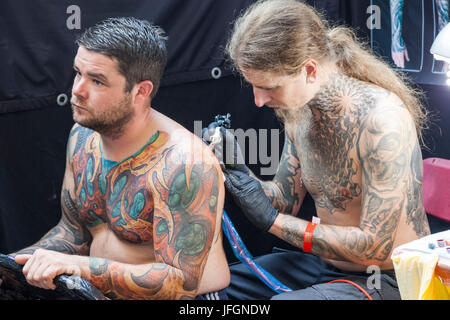 L'Angleterre, Londres, London Convention de Tatouage, tatouage Banque D'Images