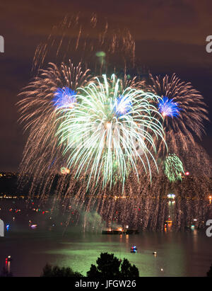 Célébration du 4 juillet Baie de lancement Tacoma Washington Banque D'Images