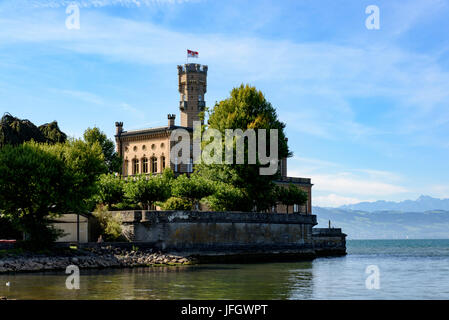 Château de Montfort, Langenargen, Lac de Constance, Baden-Wurttemberg, Allemagne Banque D'Images