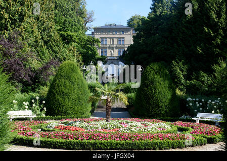 Villa Alwind avec jardin près de Lindau, sur le lac de Constance, Allemagne, Bavière Banque D'Images