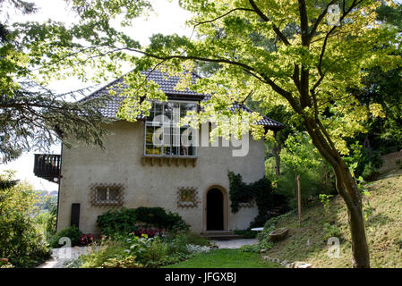 Maison musée Dix, studio, fenêtre, Höri Gaienhofen, Lac de Constance, underlake, Baden-Wurttemberg, Allemagne Banque D'Images