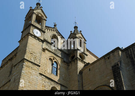 L'église San Vicente, Vieille Ville, San Sebastián, Guipúzcoa, les provinces basques, l'Espagne Banque D'Images